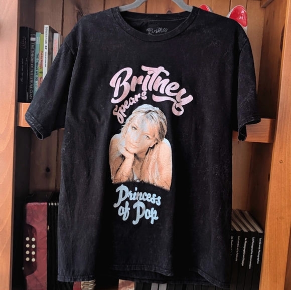 Britney Spears Other - Acid Wash Black Britney Spears Princess of Pop T-shirt